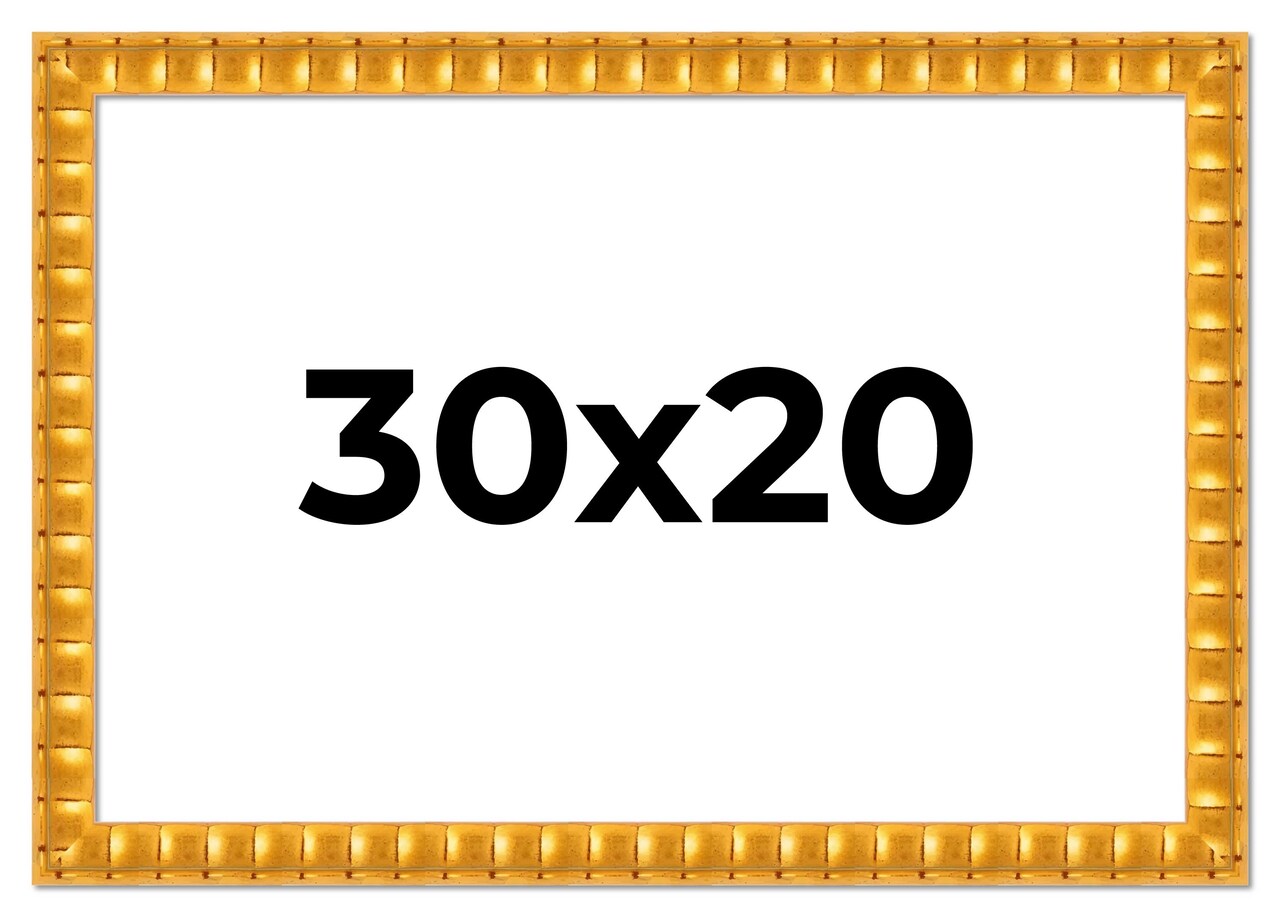 30x20 Bamboo Picture Frame with UV-Resistant Acrylic & Acid Free Backing, Available in 4 Finishes - Brown, Black, Gold, and Natural